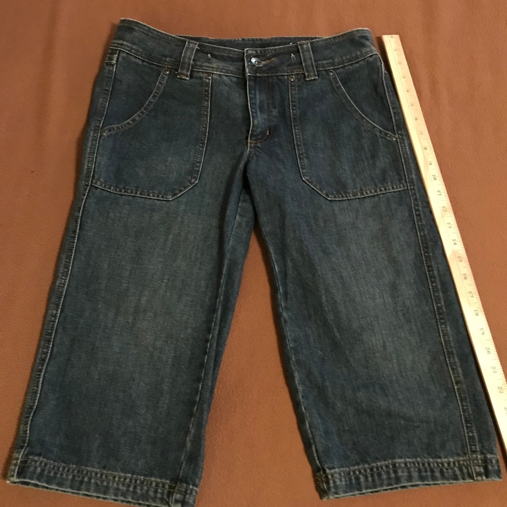 Size 6 Magellan Blue Denim Knee Length Shorts